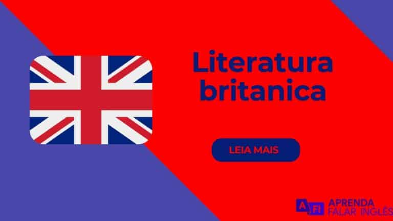 banner com literaura britabuca e uma bandeira de Unined Kingdom