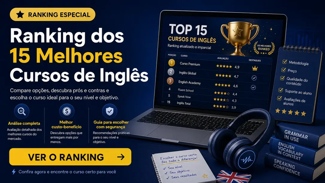 Ranking dos Cursos de Inglês Online